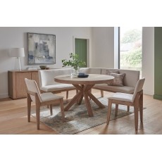 Feltz Smoked Oak 137cm Round Dining Table