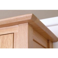 Devon Solid Oak 3 Drawer Bedside Table