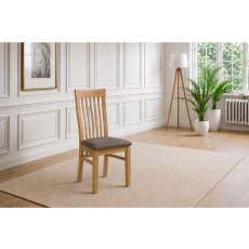 Devon 100% Solid Oak Extending Dining Table & 4 Slatted Back Chairs Devon 100% Solid Oak Extending Dining Table & 4 Slatted Back Chairs