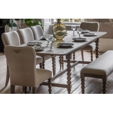 Gallery Direct Artisan Limewash Oak Extending Dining Table Set & 6 Chairs Gallery Direct Artisan Limewash Oak Extending Dining Table Set & 6 Chairs