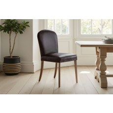 Gallery Direct Hinton Brown Leather Dining Chair Gallery Direct Hinton Brown Leather Dining Chair