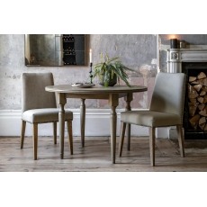 Gallery Direct Rustique French Colonial Round Dining Table Set & 2 Rex Dining Chairs Gallery Direct Rustique French Colonial Round Dining Table Set & 2 Rex Dining Chairs