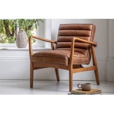 Gallery Direct Datsun Vintage Brown Leather Armchair Gallery Direct Datsun Vintage Brown Leather Armchair