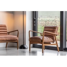 Gallery Direct Datsun Vintage Brown Leather Armchair Gallery Direct Datsun Vintage Brown Leather Armchair
