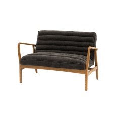 Gallery Direct Datsun Charcoal Boucle Fabric 2 Seater Sofa Gallery Direct Datsun Charcoal Boucle Fabric 2 Seater Sofa