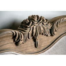Gallery Direct Chic Weathered Linen Upholstered Bed Frame Gallery Direct Chic Weathered Linen Upholstered Bed Frame