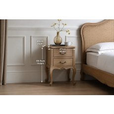 Gallery Direct Chic Weathered Bedside Table Gallery Direct Chic Weathered Bedside Table