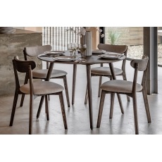 Gallery Direct Hatfield Smoked Oak 110cm Round Dining Table