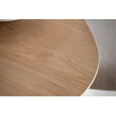 Gallery Direct Hatfield Natural Oak 80cm Small Triangular Dining Table Set & x2 Chairs