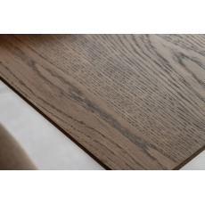 Gallery Direct Hatfield Smoked Oak 150cm Large Rectangular Dining Table Set & x4 Chairs