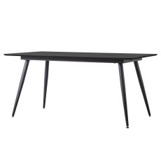 Gallery Direct Astley 160cm Black Oak Dining Table