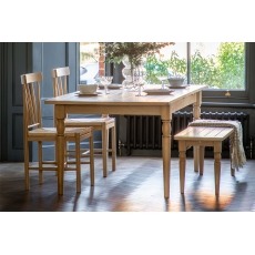 Gallery Direct Eton Oak 180/230cm Ext Dining Table Gallery Direct Eton Oak 180/230cm Ext Dining Table