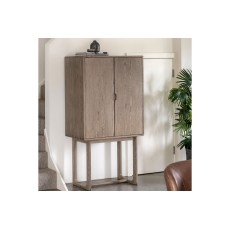 Gallery Direct Craft Smoked Oak Cocktail Cabinet Gallery Direct Craft Smoked Oak Cocktail Cabinet