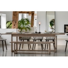 Gallery Direct Craft Smoked Oak Extending Dining Table Gallery Direct Craft Smoked Oak Extending Dining Table