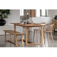Gallery Direct Craft Natural Oak Dining Table Gallery Direct Craft Natural Oak Dining Table
