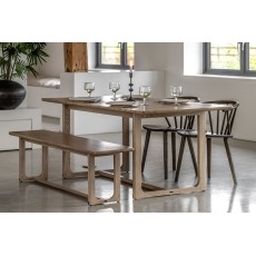 Gallery Direct Craft Smoked Oak Dining Table Gallery Direct Craft Smoked Oak Dining Table