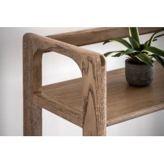 Gallery Direct Craft Smoked Oak Small Open Display Unit Gallery Direct Craft Smoked Oak Small Open Display Unit