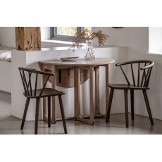 Gallery Direct Craft Smoked Oak Folding Dining Table Gallery Direct Craft Smoked Oak Folding Dining Table