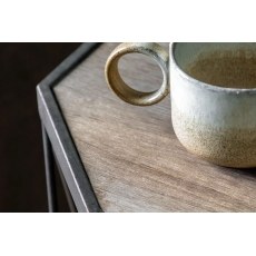 Gallery Direct Marshal Wood & Metal Set Of 2 Side Tables Gallery Direct Marshal Wood & Metal Set Of 2 Side Tables