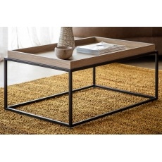 Gallery Direct Forden Wood & Metal Tray Coffee Table in Grey Gallery Direct Forden Wood & Metal Tray Coffee Table in Grey