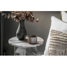 Gallery Direct Amalfi Natural Marble Side Table Gallery Direct Amalfi Natural Marble Side Table
