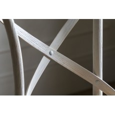 Gallery Direct Set of 2 Cafe White Oak Bar Stools with Rattan Seat