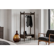 Gallery Direct Hatfield Smoked Oak Open Wardrobe Gallery Direct Hatfield Smoked Oak Open Wardrobe