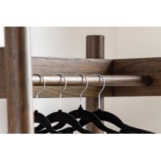 Gallery Direct Hatfield Smoked Oak Open Wardrobe Gallery Direct Hatfield Smoked Oak Open Wardrobe