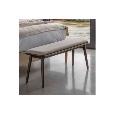 Gallery Direct Hatfield Smoked Oak Upholstered Bench