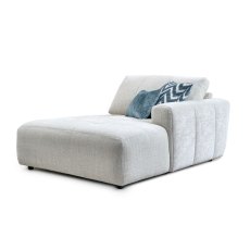 Opulent Fabric Modular Chaise End
