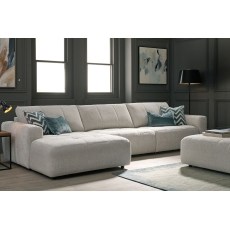 Opulent Fabric Modular Armless Unit