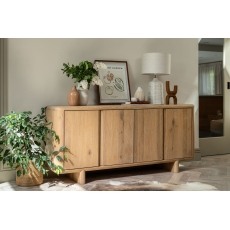 Flynn Natural Oak Wide Sideboard Flynn Natural Oak Wide Sideboard