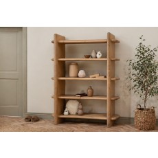 Flynn Natural Oak Open Display Bookcase Flynn Natural Oak Open Display Bookcase