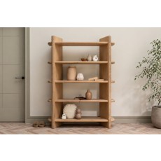 Flynn Natural Oak Open Display Bookcase Flynn Natural Oak Open Display Bookcase