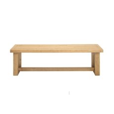 Oakley Reclaimed Wood 160cm Dining Bench in Rustic Buff Finish
