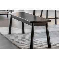 Gallery Direct Wycombe Black Oak Dining Bench Gallery Direct Wycombe Black Oak Dining Bench