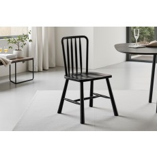 Gallery Direct Wycombe Black Oak Dining Chairs (Pair) Gallery Direct Wycombe Black Oak Dining Chairs (Pair)
