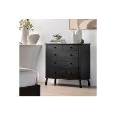 Gallery Direct Wycombe Black Oak 5 Drawer Chest of Drawers Gallery Direct Wycombe Black Oak 5 Drawer Chest of Drawers