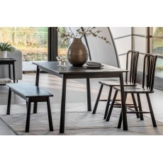 Gallery Direct Wycombe Black Oak Dining Table Gallery Direct Wycombe Black Oak Dining Table