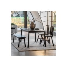 Gallery Direct Wycombe Black Oak Dining Table Gallery Direct Wycombe Black Oak Dining Table