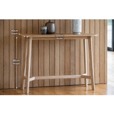 Gallery Direct Madrid Console Table in Oak