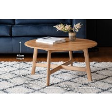 Gallery Direct Madrid Coffee Table in Oak