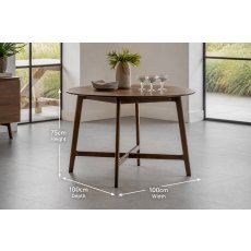 Gallery Direct Madrid Round Dining Table in Oak