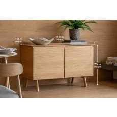 Gallery Direct Madrid Sideboard in Oak