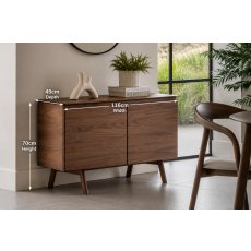 Gallery Direct Madrid Sideboard in Walnut