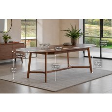 Gallery Direct Madrid Extending Dining Table in Walnut