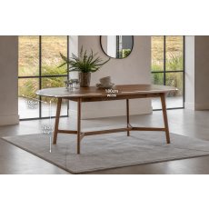 Gallery Direct Madrid Oval Dining Table in Walnut