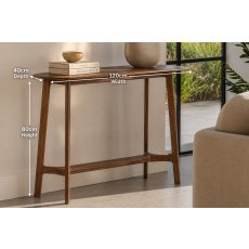 Gallery Direct Madrid Console Table in Walnut