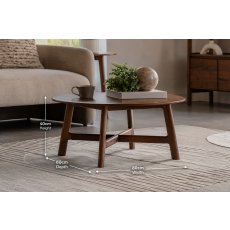 Gallery Direct Madrid Coffee Table in Walnut