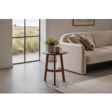 Gallery Direct Madrid Side Table in Walnut